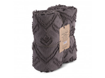 Մահճակալի ծածկոց RESTFUL NAKI05 250X250 DARK GREY 