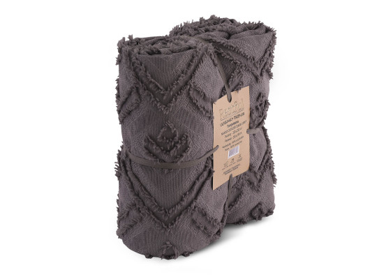 Մահճակալի ծածկոց RESTFUL NAKI05 250X250 DARK GREY 