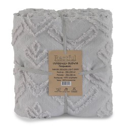 Bed cover RESTFUL NAKI05 250X250 LIGHT GREY 
