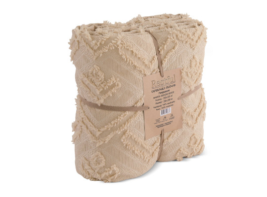 Մահճակալի ծածկոց RESTFUL NAKI05 250X250 BEIGE 