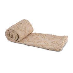 Bed cover RESTFUL NAKI05 250X250 BEIGE 