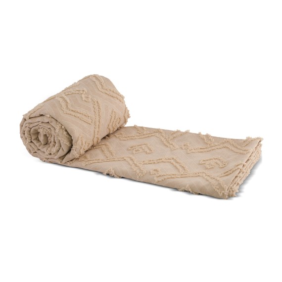 Bed cover RESTFUL NAKI05 250X250 BEIGE 