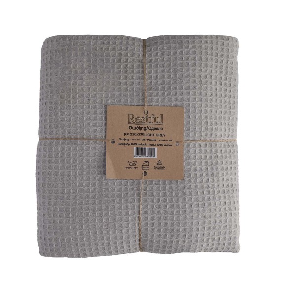 Plaid RESTFUL PP 210X230 LIGHT GREY 