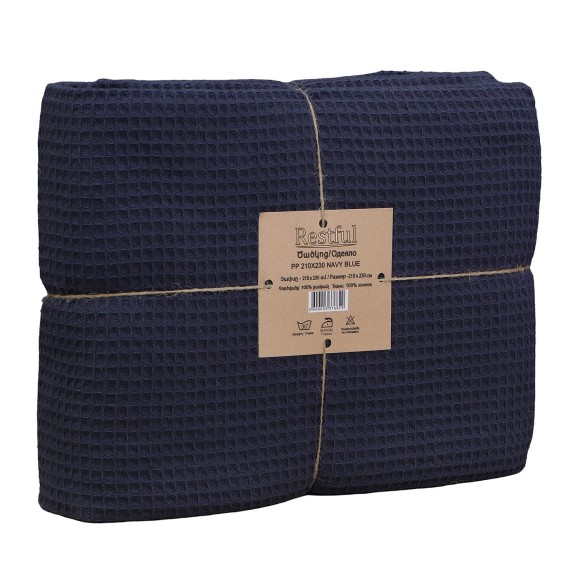 Плед RESTFUL PP 210X230 NAVY BLUE 