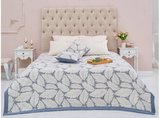 Bed cover SIMA-LAND ETEL 200X240 LEAF FALL BLUE 7548519