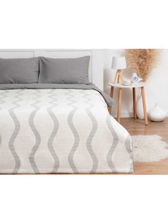 Bed cover SIMA-LAND ETEL WAVES 200X240 GREY 7548535