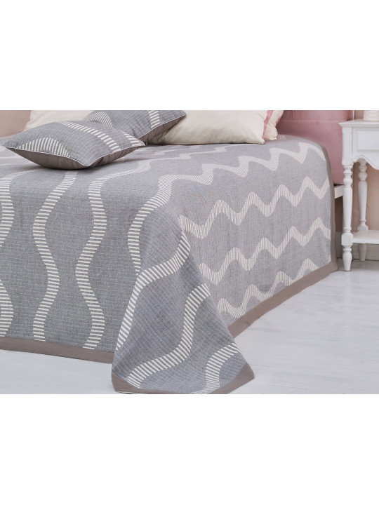 Bed cover SIMA-LAND ETEL WAVES 200X240 GREY 7548535