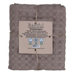 Plaid RESTFUL TENCEL 100X115 CAPPUCCINO 