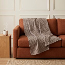Plaid RESTFUL TENCEL 100X115 CAPPUCCINO 