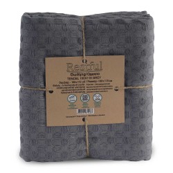 Plaid RESTFUL TENCEL 100X115 GREY 