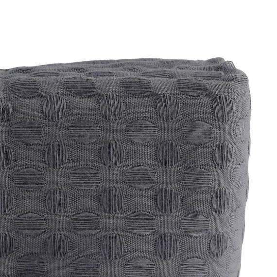 Plaid RESTFUL TENCEL 100X115 GREY 