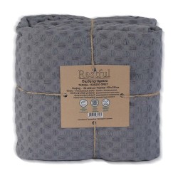 Plaid RESTFUL TENCEL 150X230 GREY 