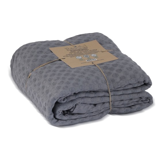 Plaid RESTFUL TENCEL 150X230 GREY 