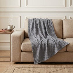 Plaid RESTFUL TENCEL 150X230 GREY 