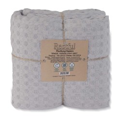 Plaid RESTFUL TENCEL 150X230 LIGHT GREY 