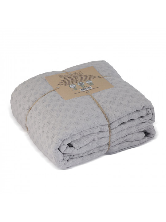 Plaid RESTFUL TENCEL 150X230 LIGHT GREY 