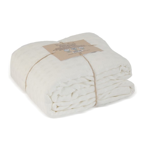 Plaid RESTFUL TENCEL 150X230 MILK 