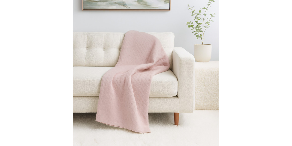 Plaid RESTFUL TENCEL 150X230 PUDRA 