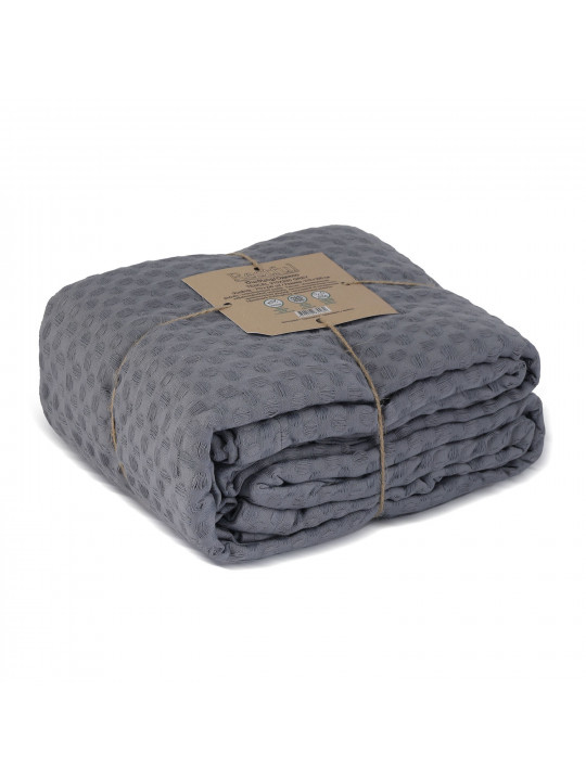 Plaid RESTFUL TENCEL 210X230 GREY 