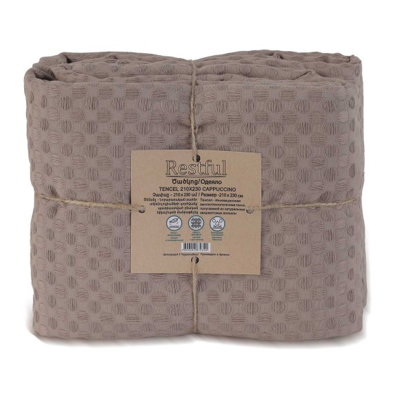 Plaid RESTFUL TENCEL 210X230 CAPPUCCINO 