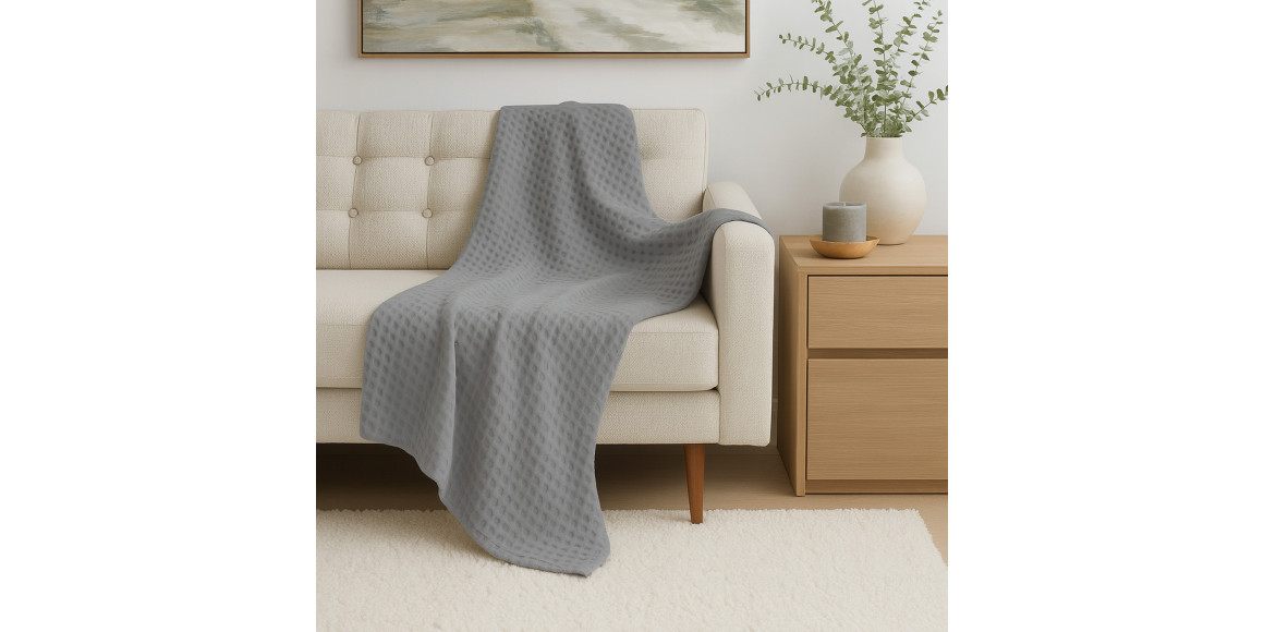 Ծածկոց RESTFUL TENCEL 210X230 LIGHT GREY 