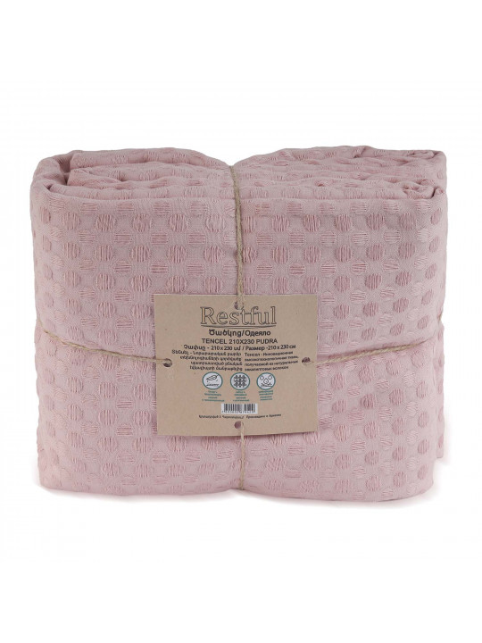 Plaid RESTFUL TENCEL 210X230 PUDRA 