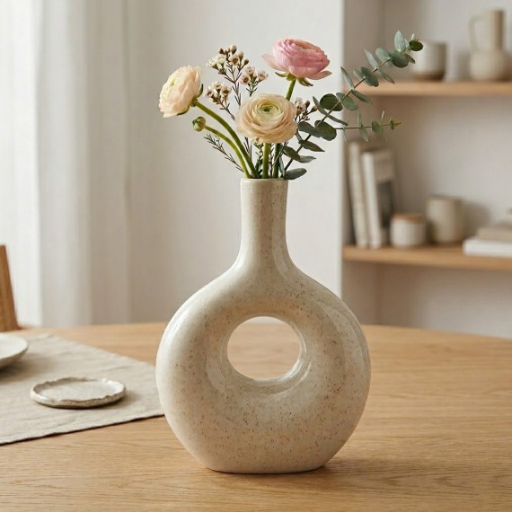Ծաղկաման KOOPMAN VASE TERRACOTTA 26CM 2ASS (844062) (095903130)