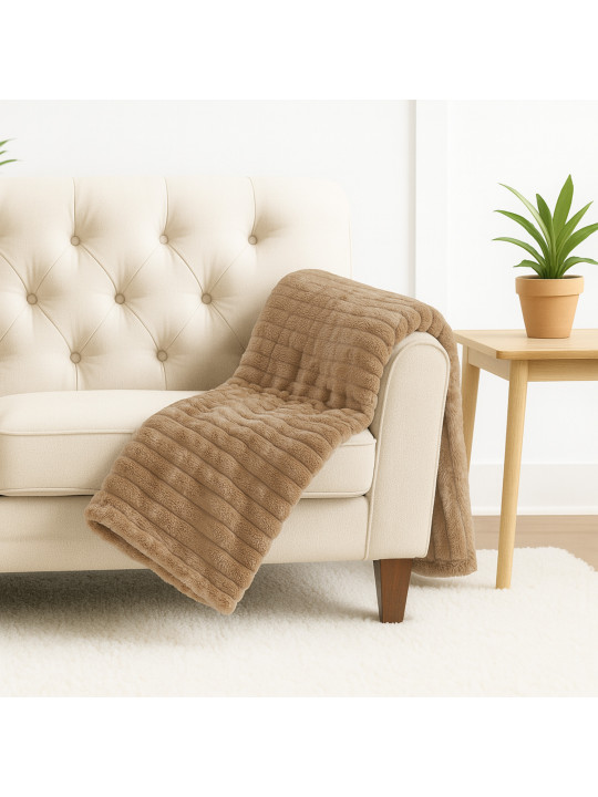 Plaid RESTFUL WELLSOFT 150X220 BEIGE 