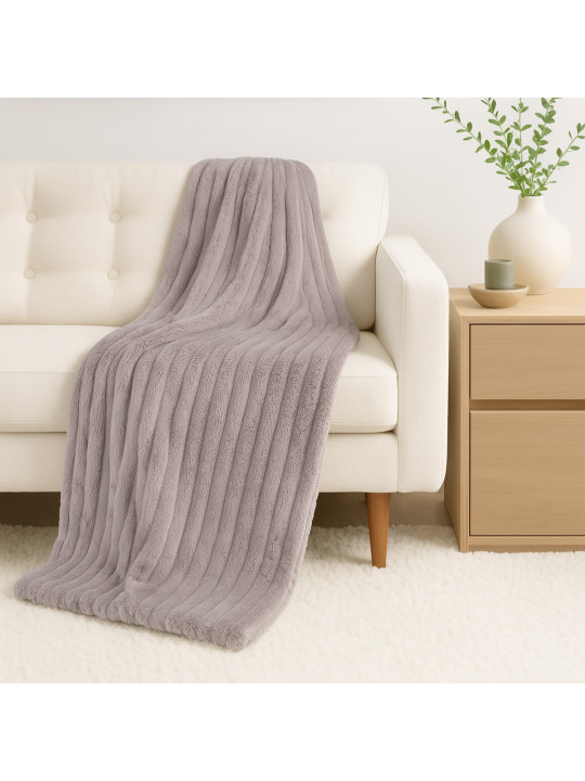 Plaid RESTFUL WELLSOFT 150X220 PINKISH GREY 