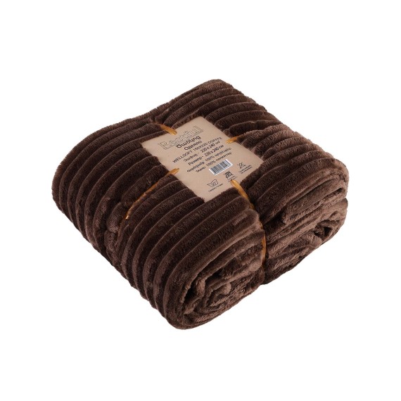 Plaid RESTFUL WELLSOFT 220X240 COFFEE 