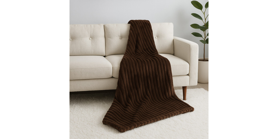 Plaid RESTFUL WELLSOFT 220X240 COFFEE 