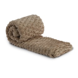 Plaid RESTFUL WELLSOFT CUBE 115X155 BEIGE 