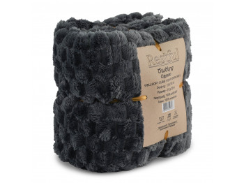 Ծածկոց RESTFUL WELLSOFT CUBE 115X155 DARK GREY 