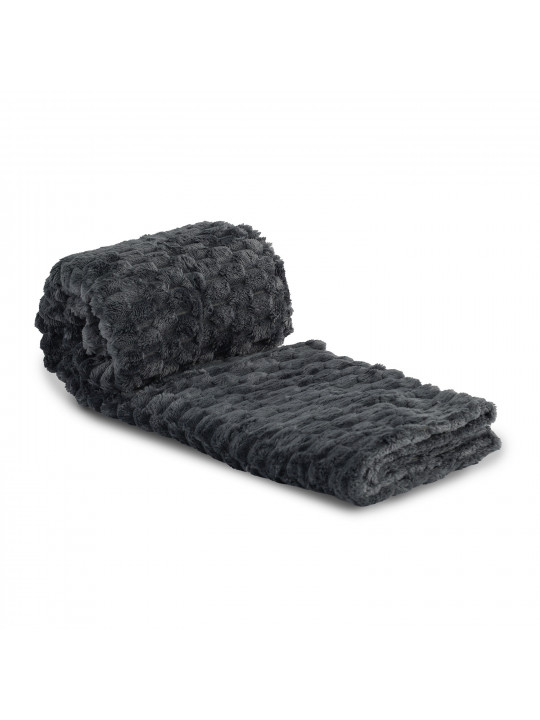 Ծածկոց RESTFUL WELLSOFT CUBE 115X155 DARK GREY 