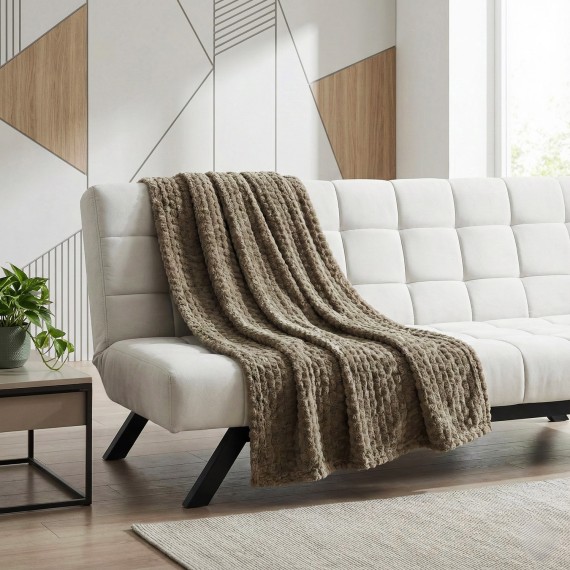 Plaid RESTFUL WELLSOFT CUBE 115X155 NIMBUS 