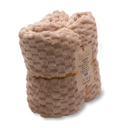 Plaid RESTFUL WELLSOFT CUBE 150X240 BEIGE 