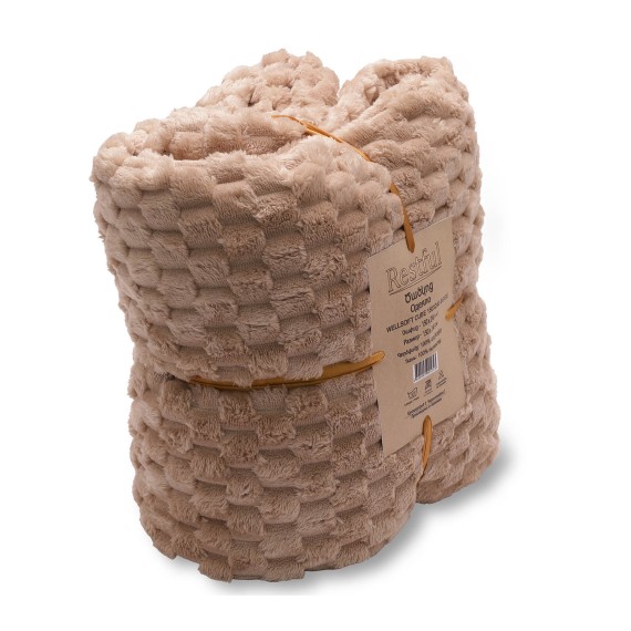 Плед RESTFUL WELLSOFT CUBE 150X240 BEIGE 