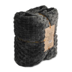 Plaid RESTFUL WELLSOFT CUBE 150X240 DARK GREY 