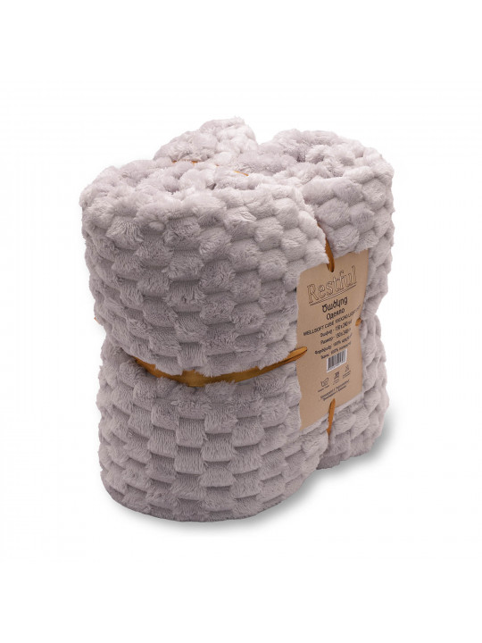 Ծածկոց RESTFUL WELLSOFT CUBE 150X240 LIGHT GREY 