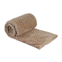 Plaid RESTFUL WELLSOFT CUBE 240X240 BEIGE 