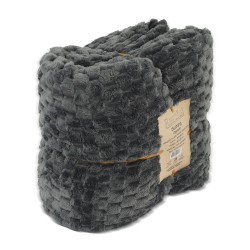 Plaid RESTFUL WELLSOFT CUBE 240X240 DARK GREY 