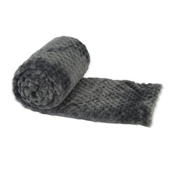 Plaid RESTFUL WELLSOFT CUBE 240X240 DARK GREY 