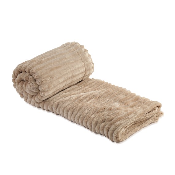 Plaid RESTFUL WELLSOFT LINE 115X155 BEIGE 