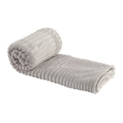 Plaid RESTFUL WELLSOFT LINE 115X155 LIGHT GREY 