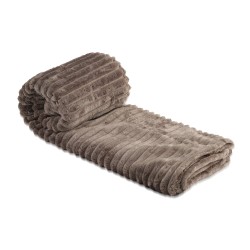 Plaid RESTFUL WELLSOFT LINE 115X155 SILVER BEIGE 