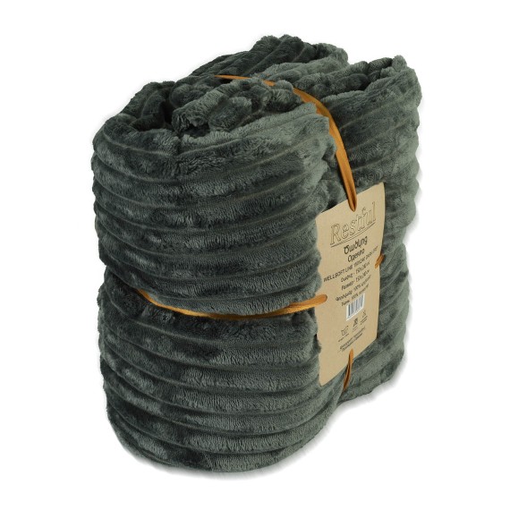 Плед RESTFUL WELLSOFT LINE 150X240 DARK GREY 
