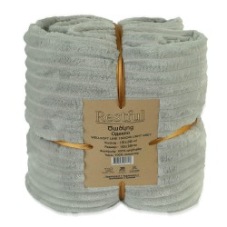 Plaid RESTFUL WELLSOFT LINE 150X240 LIGHT GREY 