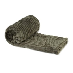 Plaid RESTFUL WELLSOFT LINE 150X240 SILVER BEIGE 
