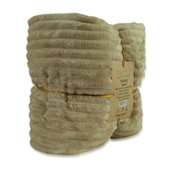 Plaid RESTFUL WELLSOFT LINE 240X240 BEIGE 