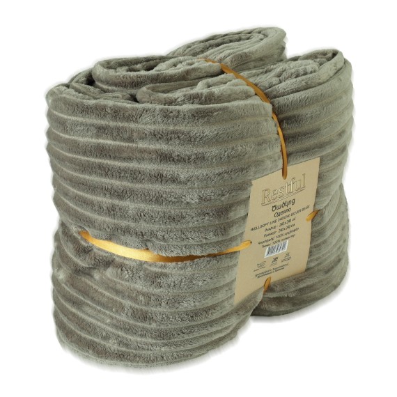 Plaid RESTFUL WELLSOFT LINE 240X240 SILVER BEIGE 